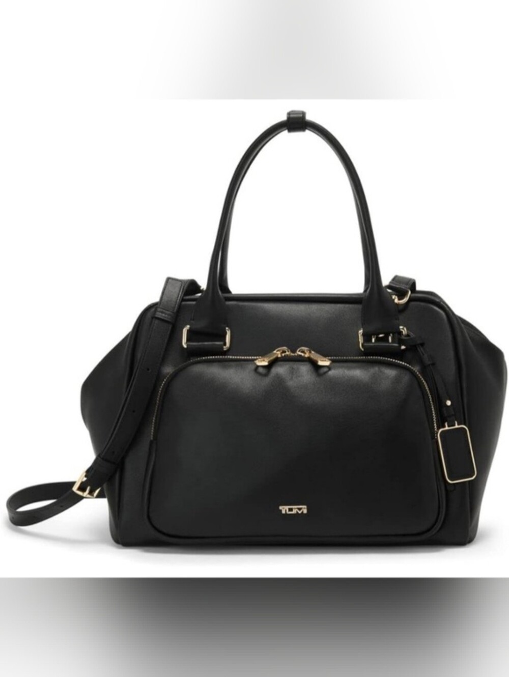 Tumi Adrian Voyageur Black Leather Carryall Weekend Bag New w/Out Tags Dust Bag